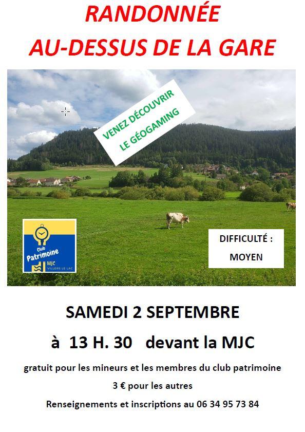 Affiche rando gare club patrimoine
