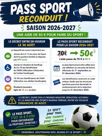 Pass sport 2026 2027